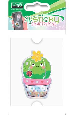 Sticker 3D Smartphone. Cactus