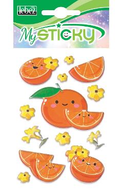 Stickere decorative. My sticky 3D. Portocale