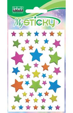 Stickere decorative. My sticky 3D. Stelute colorate