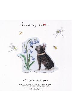 Sticker: Frenchie cu zambila. Mai Colorat