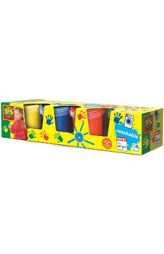 Set acuarele pentru degete 4 buc