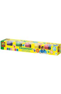 Set acuarele pentru degete 6 buc