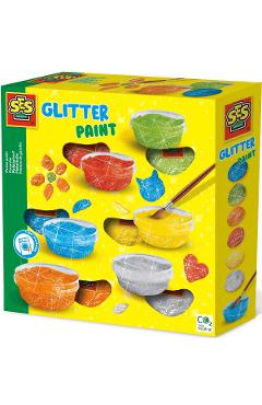Set acuarele pasta glitter. Guasa