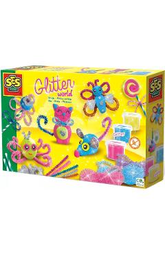 Set creativ plastilina: Glitter World