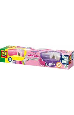 Set plastilina. Unicorn Glitter si Glow in the dark