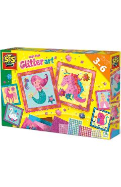 Set creativ: Mess free glitter art