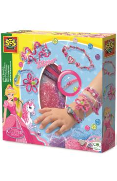 Set creativ: Bratari cu sclipici
