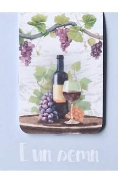 Semn de carte magnetic: Struguri si vin