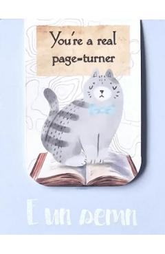 Semn de carte magnetic: You're a real page-turner