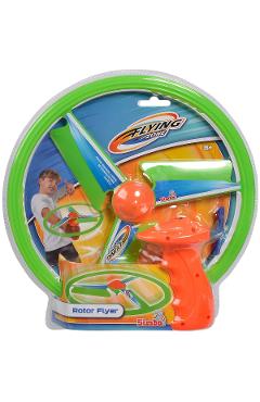 Pistol lansator cu elice. Verde-portocaliu