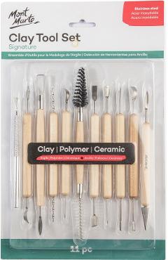 Set de 11 unelte pentru lut