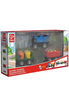 Locomotiva si vagoane cu baterii