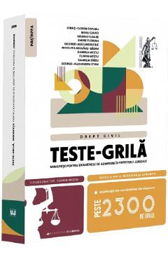 Teste-grila. Minispete pentru examenele de admitere in profesiile juridice. Drept civil Ed.13 - Florin Motiu