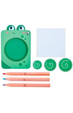 Jucarie: Spin and Draw verde. Broscuta