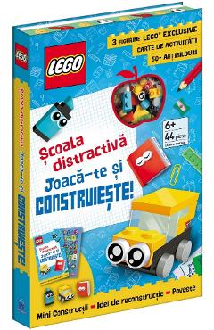 Lego: Scoala distractiva. Joaca-te si construieste. 44 piese + Carte de activitati