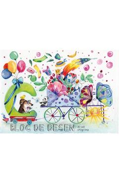 Bloc desen A4:  Caravana bucuriei