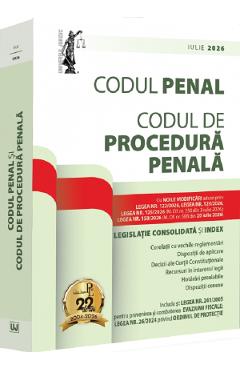 Codul penal si Codul de procedura penala. Iulie 2026