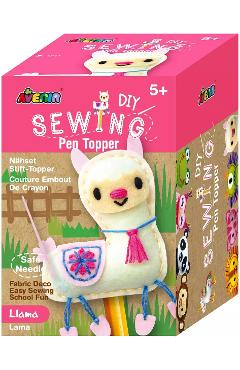 Set de cusut DIY: Decoratiune topper pentru creion. Lama
