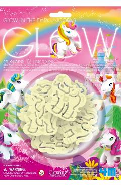 Decoratiuni de perete fosforescente: Unicorni