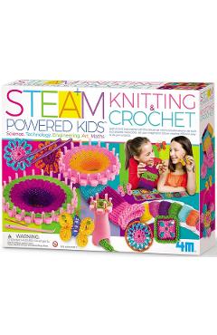 Kit experimente STEAM. Tricotat si crosetat