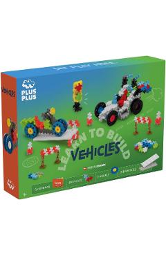 Set constructie Plus-Plus: Invata sa construiesti vehicule