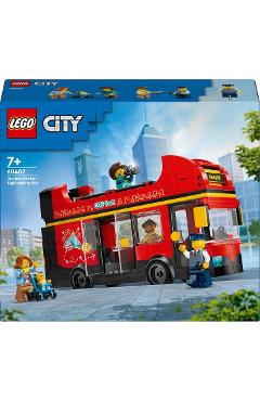 Lego City. Autobuz turistic rosu cu etaj