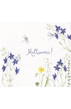 Felicitare: Multumesc! Nemtisor de camp.  Mai Colorat