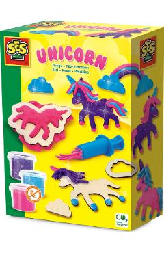 Creeaza unicorni neon cu sclipici din plastilina