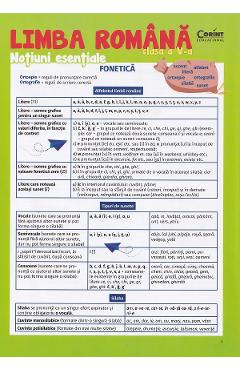Limba romana - Clasa 5 - Notiuni esentiale