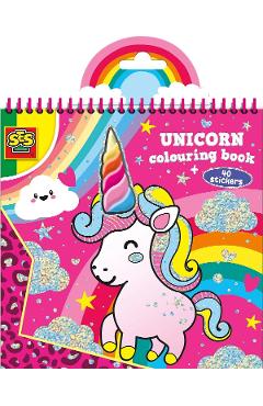 Carte de colorat. Unicorn