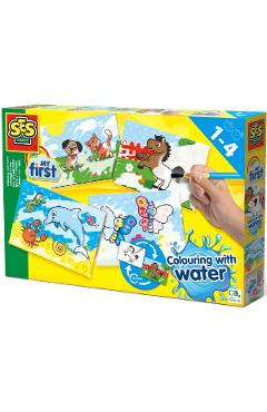 Set creativ: Coloreaza cu apa. Tablouri