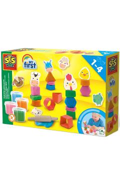 Set creativ: Animale din plastilina de stivuit