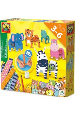 Set creativ. Animale din benzi de hartie