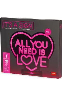 Lampa LED: All you need is love