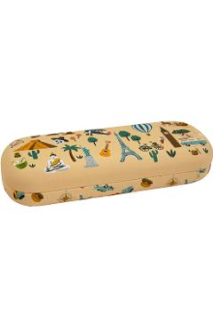 Etui ochelari roz. Les Petits Voyageurs