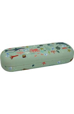 Etui ochelari bleu. Les Petits Voyageurs
