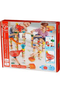 Jucarie din lemn: Marble Run Tricks n Twists
