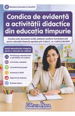 Condica de evidenta a activitatii didactice din educatia timpurie 2026-2027