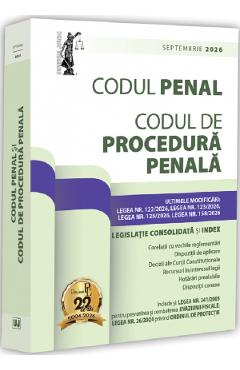 Codul penal si Codul de procedura penala. Septembrie 2026 - Dan Lupascu