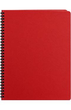 Agenda nedatata cu spira. Siena rosu