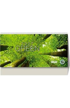 Calendar birou 2027: Green