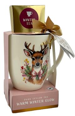 Set cana si ceai: Warm Winter Glow. Caprioara