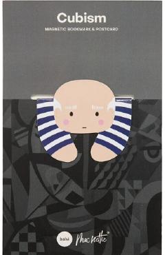 Semn de carte magnetic + carte postala. Cubism
