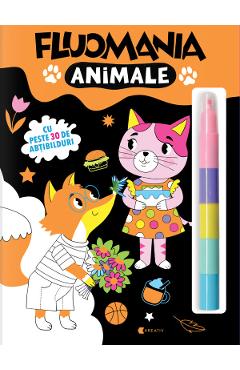 Fluomania: Animale. Carte de colorat - Medana Croitoru