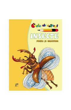 Insecte. Poezii si ghicitori - Carte de colorat