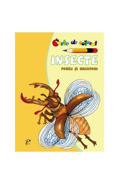 Insecte. Poezii si ghicitori - Carte de colorat - PRUT