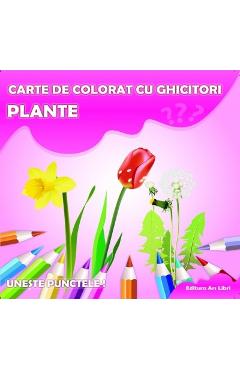 Plante - Carte de colorat cu ghicitori