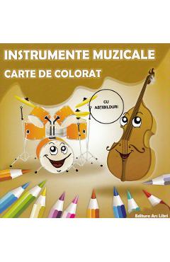 Instrumente muzicale. Carte de colorat - Adina Grigore