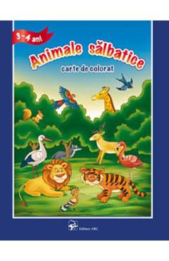 3-4 Ani – Animale salbatice – Carte de colorat 3-4