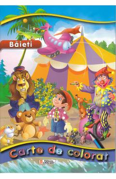 Baieti - Carte de colorat - UNICART